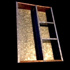 Galvanized Metal Sectioned Tray